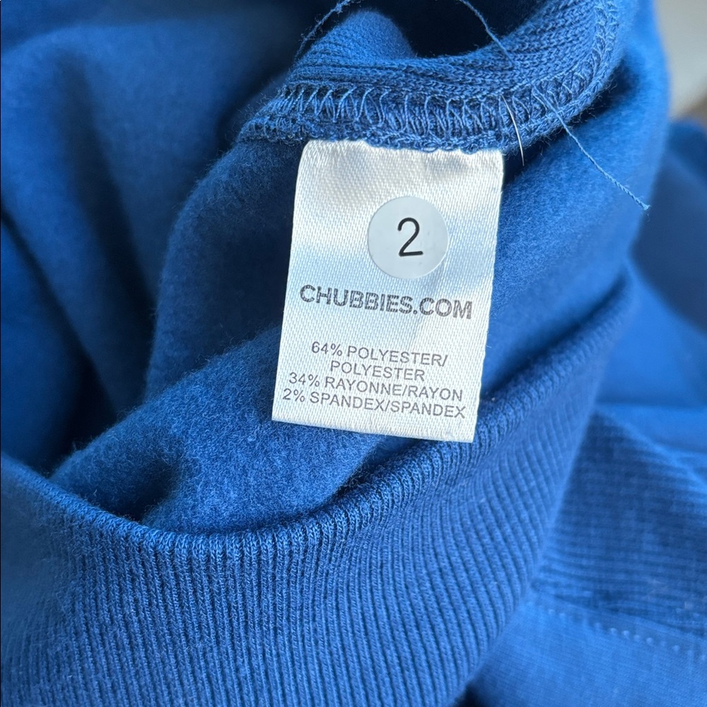 Chubbies NWT The Pickler soft Terry crewneck sweatshirt XL blue pickleball - Picture 8 of 9